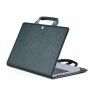 Husă din piele cu buclă pentru MacBook Air 13" (A1932 / A2179 / A2337) - verde închis