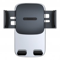 Baseus suport de mașină transparent cu control ușor pe grila de ventilație pentru iPhone - negru