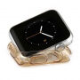 Husă din cauciuc BASEUS, ultra subţire, pentru Apple Watch 38mm (grosime 0,65 mm) – aurie