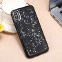 Husă de protecție moale cu stele pentru iPhone X / XS - negru