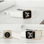 Husă din cauciuc BASEUS, ultra subţire, pentru Apple Watch 38mm (grosime 0,65 mm) – aurie