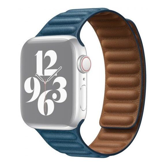 Curea din piele pentru Apple Watch 42mm / 41mm / 40mm / 38mm - albastru