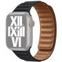 Curea din piele pentru Apple Watch 42mm / 41mm / 40mm / 38mm - cerneală închisă