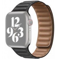 Curea din piele pentru Apple Watch Ultra 49mm / 46mm / 45mm / 44mm / 42mm - negru