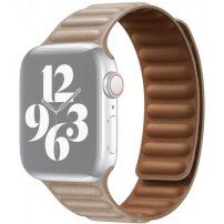Curea din piele pentru Apple Watch Ultra 49mm / 46mm / 45mm / 44mm / 42mm - bej