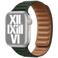Curea din piele pentru Apple Watch Ultra 49mm / 46mm / 45mm / 44mm / 42mm - măslinie