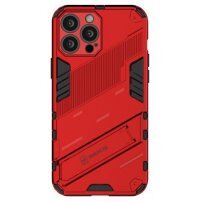 Husă de protecție durabilă cu stand pentru iPhone 13 Pro - roșu