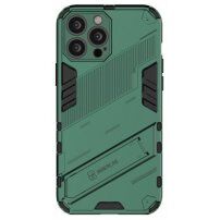 Husă de protecție durabilă cu stand pentru iPhone 13 Pro - verde