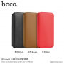 Husă flip HOCO, de lux, din piele artificială, pentru Apple iPhone XS / iPhone X - negru