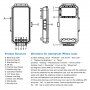 PULUZ husă rezistentă la scufundare până la 45m pentru iPhone - alb