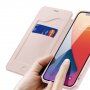 Dux Ducis husă tip portofel pentru iPhone 12 mini - roz