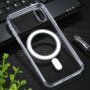 Carcasă din plastic tare cu cerc magnetic pentru iPhone XS Max - transparent