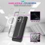 Carcasă din plastic tare cu cerc magnetic pentru iPhone XS Max - transparent