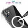 Carcasă din plastic tare cu cerc magnetic pentru iPhone XS Max - transparent