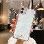 Husă rezistentă la impact din marmură pentru iPhone 11 Pro Max - albastru deschis