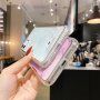 Husă rezistentă la impact din marmură pentru iPhone 11 Pro Max - albastru deschis
