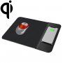 Mouse pad cu încărcare fără fir Qi pentru iPhone - negru