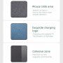 Mouse pad cu încărcare fără fir Qi pentru iPhone - albastră