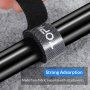 Topk set 4 piese de benzi velcro pentru fixarea și organizarea cablurilor - 1m - negru