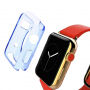 Husă / carcasă HAWEEL, subţire şi transparentă, pentru Apple Watch 38mm - albastră