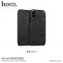 Husă flip HOCO, pentru Apple iPhone XS / iPhone X - negru