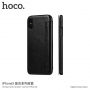 Husă flip HOCO, pentru Apple iPhone XS / iPhone X - negru