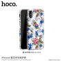 Carcasă de protecţie HOCO, pentru Apple iPhone XS / iPhone X - alb cu flori