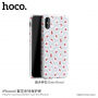 Carcasă de protecţie HOCO, pentru Apple iPhone XS / iPhone X - gri cu flori