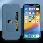 Carcasă tip portofel din silicon și piele PU pentru iPhone 13 - roz