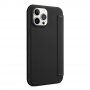 Carcasă tip portofel din silicon și piele PU pentru iPhone 13 - negru