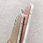 Carcasă cu suprafață oglindă pentru iPhone 13 mini - roz-auriu
