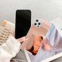 Carcasă cu suprafață oglindă pentru iPhone 13 mini - roz-auriu
