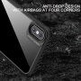 Husă transparentă rezistentă la șocuri cu textura din carbon pentru iPhone XR - portocaliu