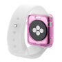 Husă / carcasă HAWEEL, subţire şi transparentă, pentru Apple Watch 38mm - roz