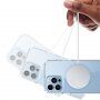 Husă transparentă lucioasă cu MagSafe pentru iPhone 13 Pro Max - negru