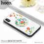 Carcasă de protecţie HOCO, cu model de broderie, pentru Apple iPhone XS / iPhone X - buchet de trandafiri