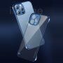Husă de protecție mată transparentă pentru iPhone 12 mini - albastru