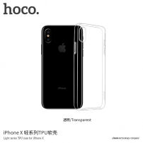 Carcasă de protecţie HOCO, lucioasă, pentru Apple iPhone XS / iPhone X - transparent