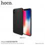 Carcasă HOCO, cu textură de carbon, pentru Apple iPhone XS / iPhone X - negru