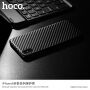Carcasă HOCO, cu textură de carbon, pentru Apple iPhone XS / iPhone X - negru
