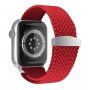 Curea împletită din nailon cu cataramă glisantă pentru Apple Watch 42mm / 41mm / 40mm / 38mm - roșu