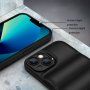 Husă de protecție cu perne pentru iPhone 13 - maro