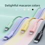 JOYROOM cablu de date și de încărcare împletit 20W PD USB-C / Lightning pentru iPhone / iPad / iPod / AirPods - 1 m - violet