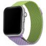 Curea metalică milanese loop pentru Apple Watch Ultra 49mm / 46mm / 45mm / 44mm / 42mm - verde-violet