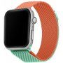 Curea metalică milanese loop pentru Apple Watch Ultra 49mm / 46mm / 45mm / 44mm / 42mm - portocaliu-turcoaz