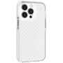 Husă de protecție transparentă cu model de cruci pentru iPhone 13 Pro Max - alb