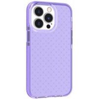 Husă de protecție transparentă cu model de cruci pentru iPhone 13 Pro Max - violet