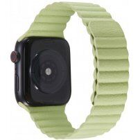 Curea magnetică din piele pentru Apple Watch Ultra 49mm / 46mm / 45mm / 44mm / 42mm - verde