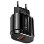 Adaptor încărcare rapidă 18W QC 3.0 pentru standuri wireless - negru