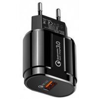 Adaptor încărcare rapidă 18W QC 3.0 pentru standuri wireless - negru